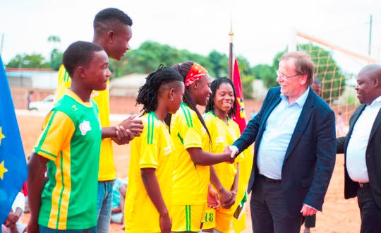 BFV Präsident Dr. Rainer Koch in Maputo / Albazine